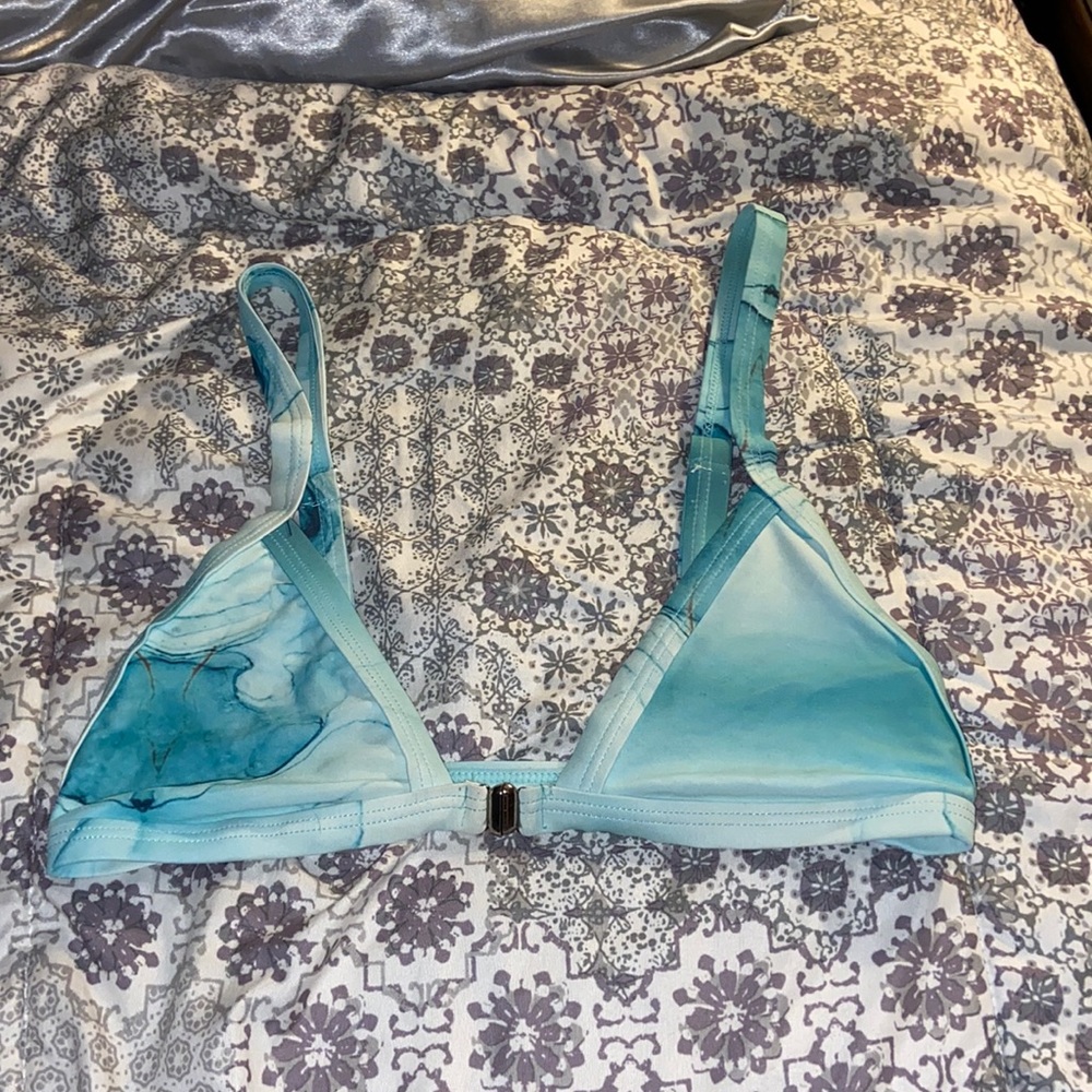 Different shades of blue bikini set
